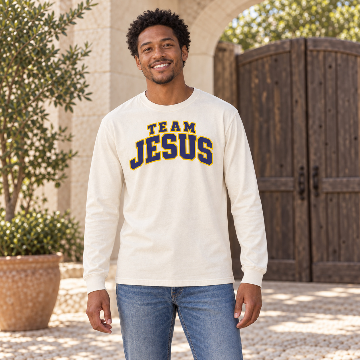 Team Jesus Varsity Long-Sleeve T-Shirt